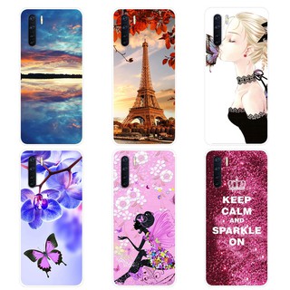 เคสสำหรับ OPPO A91 เคสซิลิโคน Soft Back Cover OPPO A91 OPPOA91 Case Pattern Silicone เคส