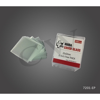 microscopic cover glass 22x22, containing 1000pcs, 10 boxes/vacuum pack-กระจกปิดสไลด์