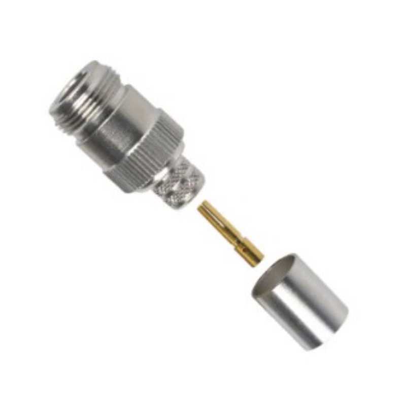 (พร้อมส่ง) N type female crimp Times Microwave LMR400