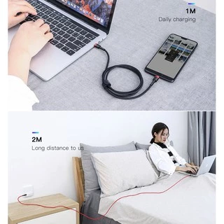 💜ถูกจริง/ส่งไว📦Baseus สายชาร์จ Type C to Type C PD 60W100W QC3.0 สายถักรองรับ FastCharge SuperFastCharge Samsung ไอแพด