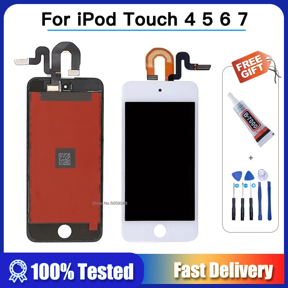 ทดสอบสําหรับ iPod Touch 7 4 5 6 6th จอแสดงผล LCD Touch Screen Digitizer Assembly สําหรับ iPod Touch 