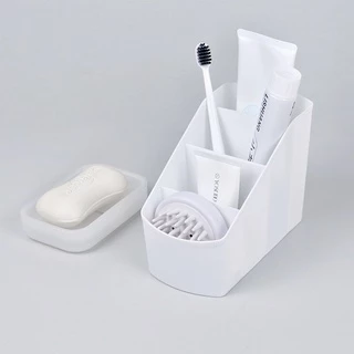 HomeDee ฟรีสติ๊กเกอร์ กล่องใส่ของ 4ช่อง 5 ช่องเก็บอุปกรณ์เครื่องเขียน ของใช้ส่วนตัวหรืออุปกรณ์ในบ้าน
