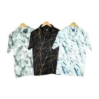 MAMHSIYF ลด50 เสื้อฮาวาย เสื้อเชิ้ต ผลิตเอง เสื้อวินเทจ ลายใหม่ hawaii สินค้ามาใหม่ ผ้านิ่มขึ้น สไตล์เกาหลีมาแรง