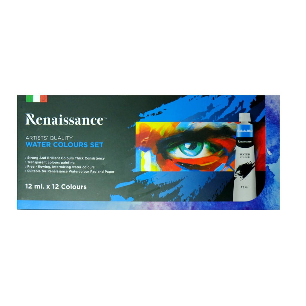 สีน้ำ เรนาซองส์ Renaissance Water colour Set  12 ml. มี 12 สี และ 24 สี