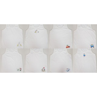 เสื้อกล้ามเด็ก เสื้อซับในเด็ก สีขาว cotton 100%