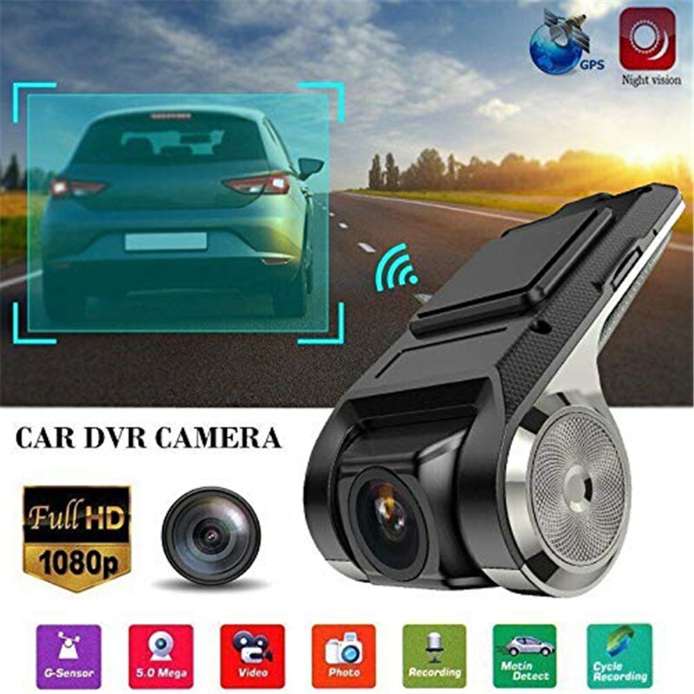 【Thai Stock】 1080P FHD Car DVR 2MP Camera Video Recorder WiFi GPS ADAS G-sensor Dash Cam USB