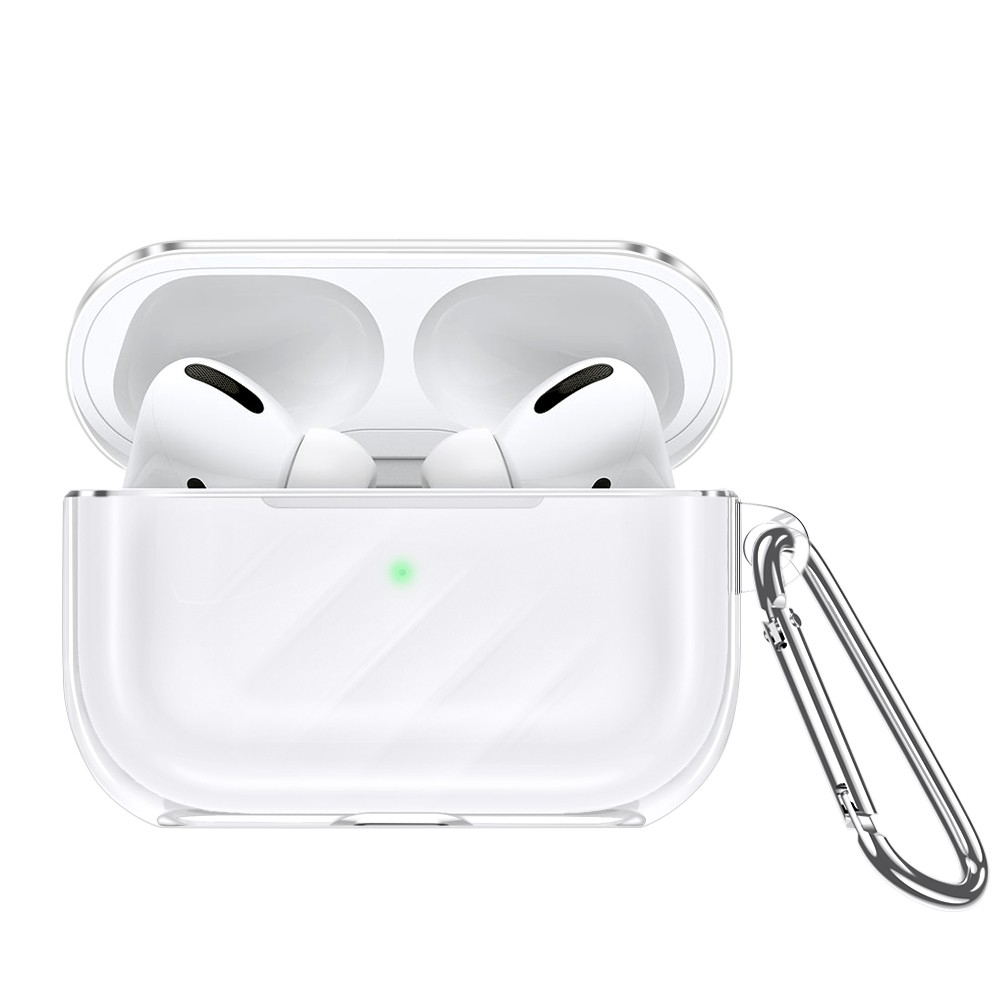 ESR Protective Case for AirPods Pro with Keychain Hook Up Shockproof Cover For AirPods 3 White Trans