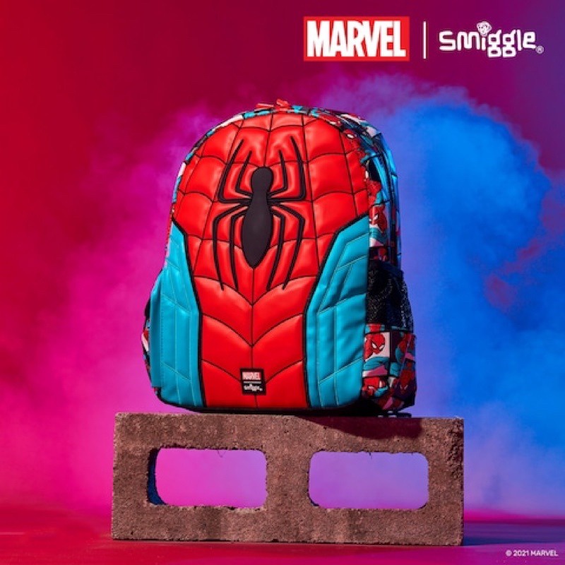 Smiggle Marvel Spiderman Junior Hoodie Kids Backpack Like Ori