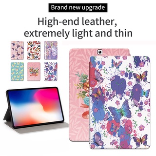 เคสแท็บเล็ตหนัง ฝาพับ ลายผีเสื้อ พร้อมช่องใส่บัตร และขาตั้ง สําหรับ Samsung Galaxy Tab S2 8.0 (2015) SM-T710 SM-T713 SM-T715 T715Y SM-T719 T719N T719Y