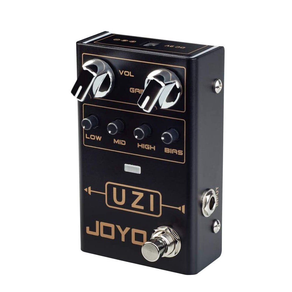 [ในสต็อก] JOYO R-03 UZI เหยียบบิดเบี้ยวกีตาร์เอฟเฟกต์เหยียบสําหรับเพลงโลหะหนักพร้อมลูกบิด BIAS True 