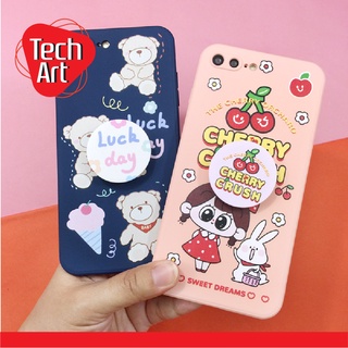 Samsung A02s A12 A50s A51 J6+ เคสมือถือพิมพ์ข้าง TPU เคสนิ่ม เคสกันกล้อง ด้านในซับกำมะหยี่ พื้นหลังกันรอย ฟรี Griptok