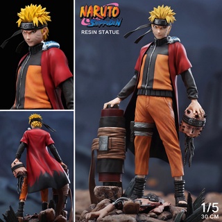 Figure ฟิกเกอร์ Chikara Studio Naruto Shippuden นารูโตะ นินจาจอมคาถา Naruto Uzumaki อุซึมากิ นารูโต 1/5 สูง 30 cm Model