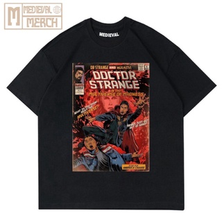 เสื้อยืด พิมพ์ลาย DR STRANGE DOCTOR MARVEL COMIC SPIDERMAN SUPERMAN - TEE VINTAGE โอเวอร์ไซซ์ สีดํา สําหรับผู้ชาย และผู้