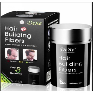 DeXe Hair Building Fibers ผงไฟเบอร์เพิ่มผมหนา ปิดผมบาง แก้หัวล้าน