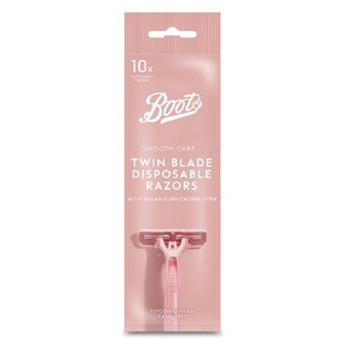 Boots Smooth Care Twin Blade Disposable Razors บู๊ทส์ สมูท แคร์ ทวิน เบลด ดิสโพซาเบิ้ล เรเซอร์ส