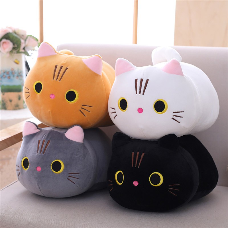 หมอนตุ๊กตานุ่ม รูปการ์ตูนสัตว์น่ารัก ของเล่นสําหรับแมว
