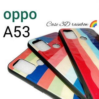 เคส Oppo A53  เคส 3D ลายสีรุ้งวิบวับ🌈🌟 **มีเก็บเงินปลายทาง**