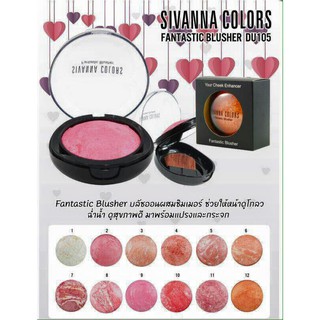 บลัชออนผมสิมซิมเมอร์ DU105 เบอร์ 07-12 Sivanna Fantastic Blusher