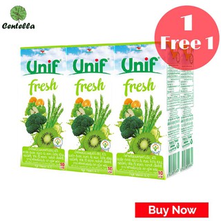 Unif GREEN VEGETABLE 40% 180 ml x6 pc พิเศษ ซื้อ 1 เเถม 1 Special Buy 1 free 1