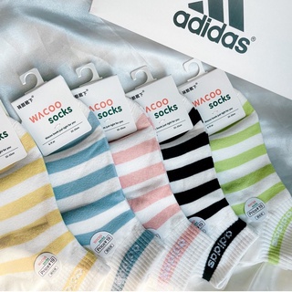 ถุงเท้า Adidas Pastel (เซ็ต5คู่+กล่อง)