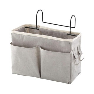 MiStyles กระเป๋าใส่ของ กระเป๋าใส่ของข้างเตียง สารพัดประโยชน์ Bedside Storage Organizer Canvas Bag 2801(สีเทา)2802(สีขาว)