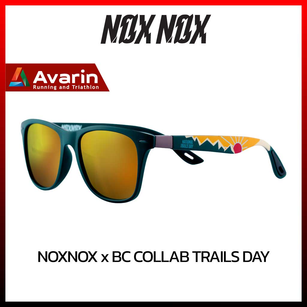 NOXNOX x BC COLLAB TRAILS DAY แว่นตากันแดดป้องกัน UV 400 ได้ 100% Avarin Running