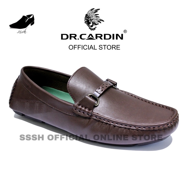 Dr Cardin Men Faux Leather Slip-On Moccasin Shoe AMO-6021 Kasut LOFER 60221