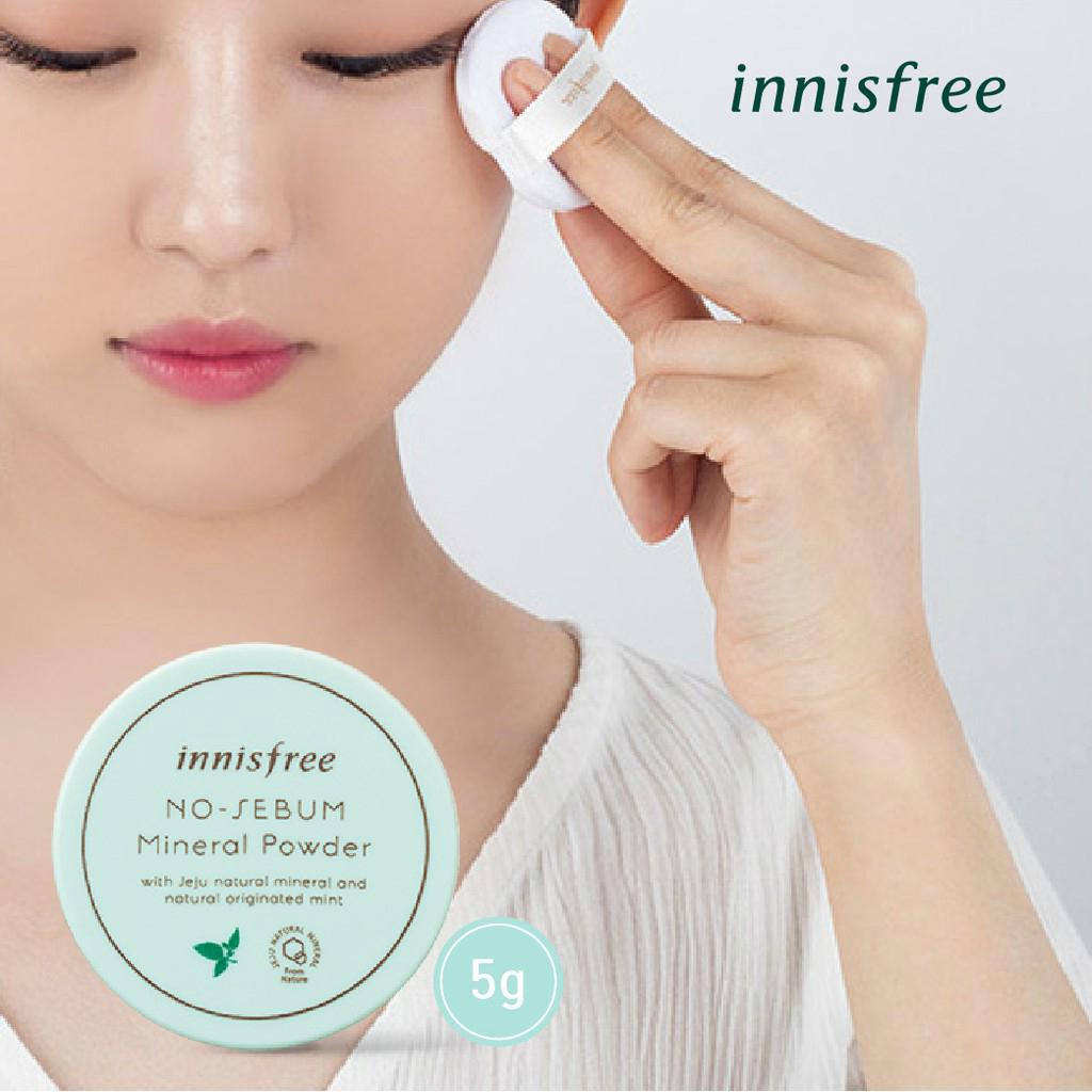 Innisfree no sebum ผงแร่ธาตุ 5 กรัม ของแท้จากเกาหลี 100%