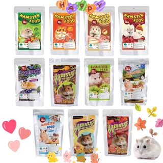 [17รสชาติ] อาหารหนูแฮมสเตอร์ hamster อาหารหนู Petheng บรรจุ 180 กรัม