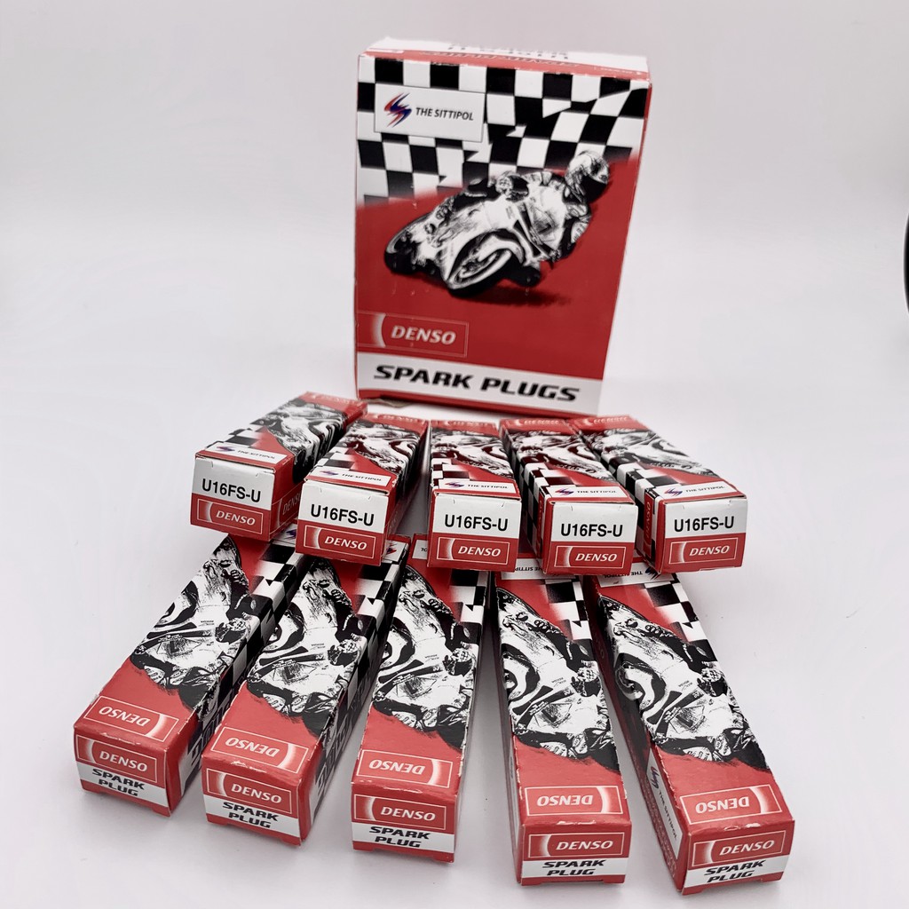 หัวเทียน DENSO U16FS-U (1 กล่อง=จำนวน 10 หัว) / สำหรับรถ WAVE-100/110, NICE, WAVE-Z, DREAM-100, SMAS