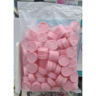 ตลับยา เปล่า 5gm ตลับครีม 100 ตลับ/ถุง สีชมพู