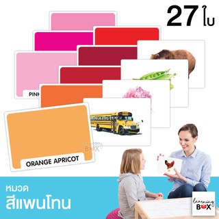 flashcard แฟลชการ์ด บัตรคำศัพท์ใหญ่ [ หมวดสีแพนโทน Pantone ]