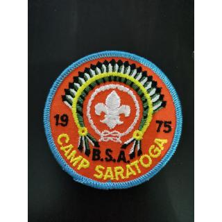 Boy SCOUTS AMERICA BSA 1975 CAMP SARATOGA PATCH