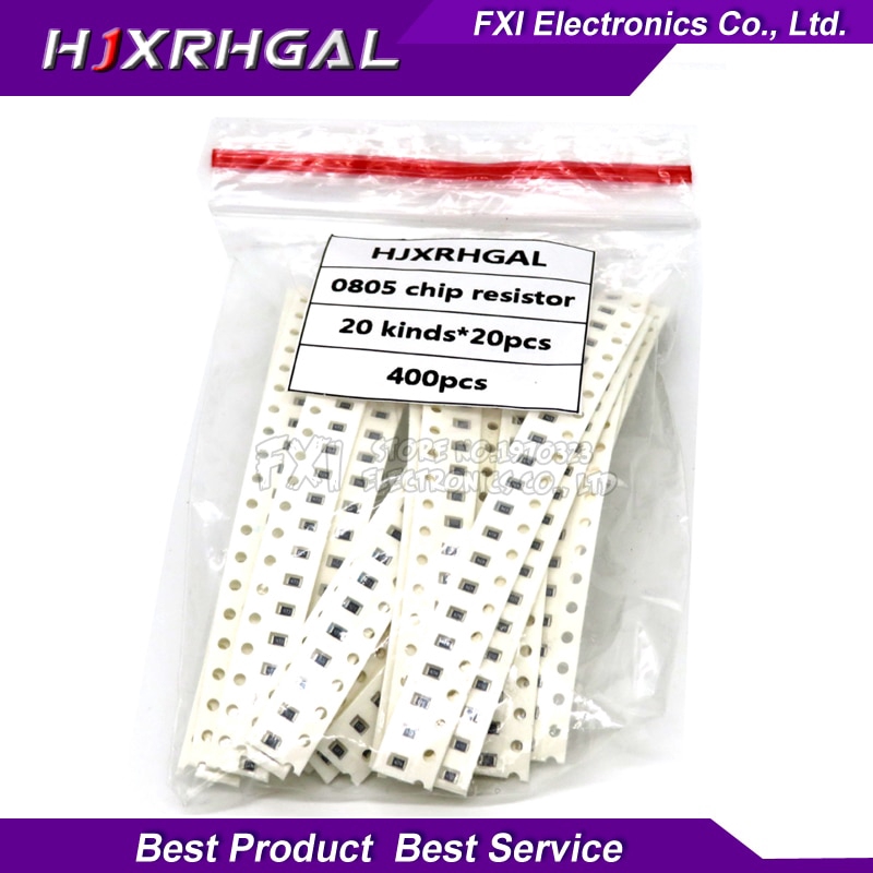 33Value*20PCS =660PCS 0805 5% SMD Resistor Kit   1/8W (10 ohm~1M ohm)  component diy samples kit new