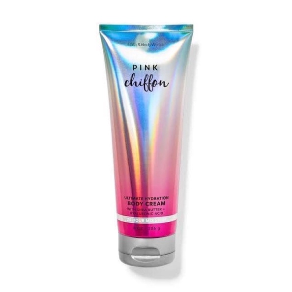 Bath And Body Works Pink Chiffon Ultra Shea Body Cream 226 G ของแท้