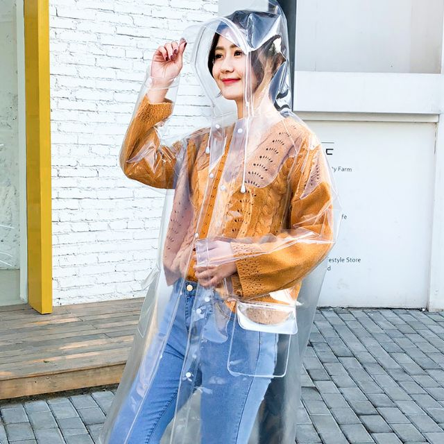 🇹🇭สต็อคในไืทย เสื้อกันน้ำสงกรานต์ เสื้อกันฝนแบบใส อย่างดี มีพร้อมส่ง