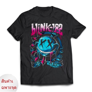 เสื้อยืดโอเวอร์ไซส์เสื้อยืด พิมพ์ลาย Blink -182 20 ปี สําหรับผู้ชาย [ XS-8XL ]S-3XL