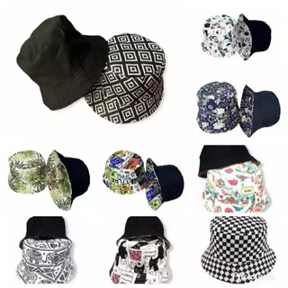 หมวกบัคเก็ต ลายโลโก้ MOTIF Name Of The BUCKET HAT-Sun HAT