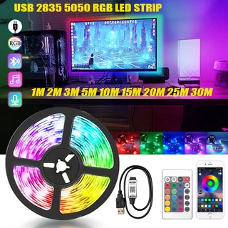 สายไฟ RGB LED USB 5050 1 เมตร 2 เมตร 3 เมตร 4 เมตร 5 เมตร DC 5V แบบยืดหยุ่น สําหรับตกแต่งหน้าจอทีวี