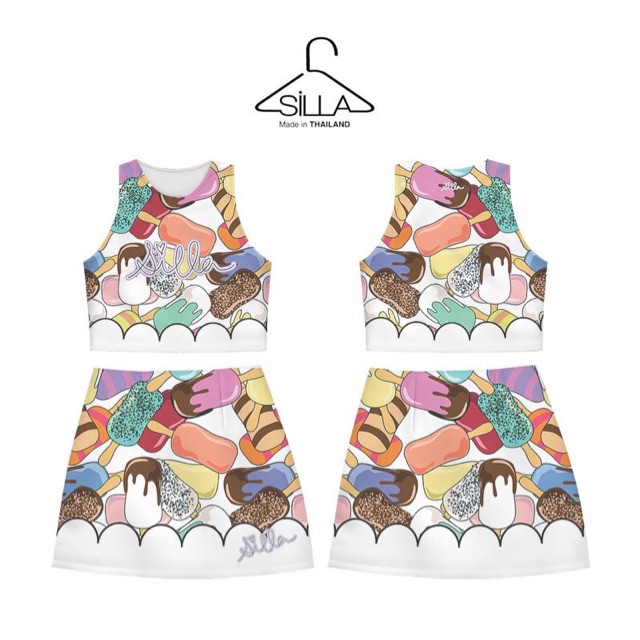 Silla แขนกุด+กระโปรง/C