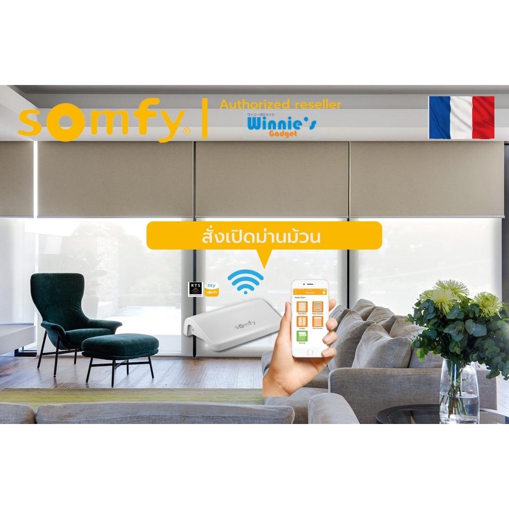 Somfy Connexoon RTS สมาร์ทเกตเวย์แอพ my somfy ใช้กับระบบ RTS ควบคุมและ ...
