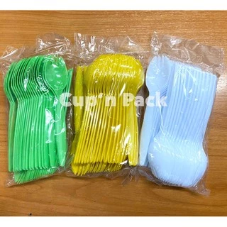 ช้อนปลายส้อม 40 ชิ้น/แพค มีขาว ใส และสี