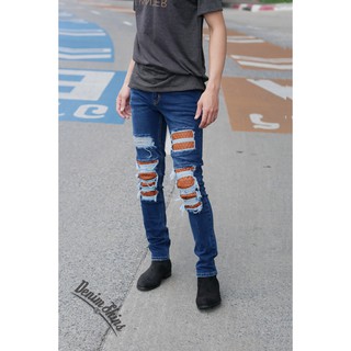 DENIMSKINS  กางเกงยีนส์ชายผ้าญี่ปุ่น NO.AM01 TAN