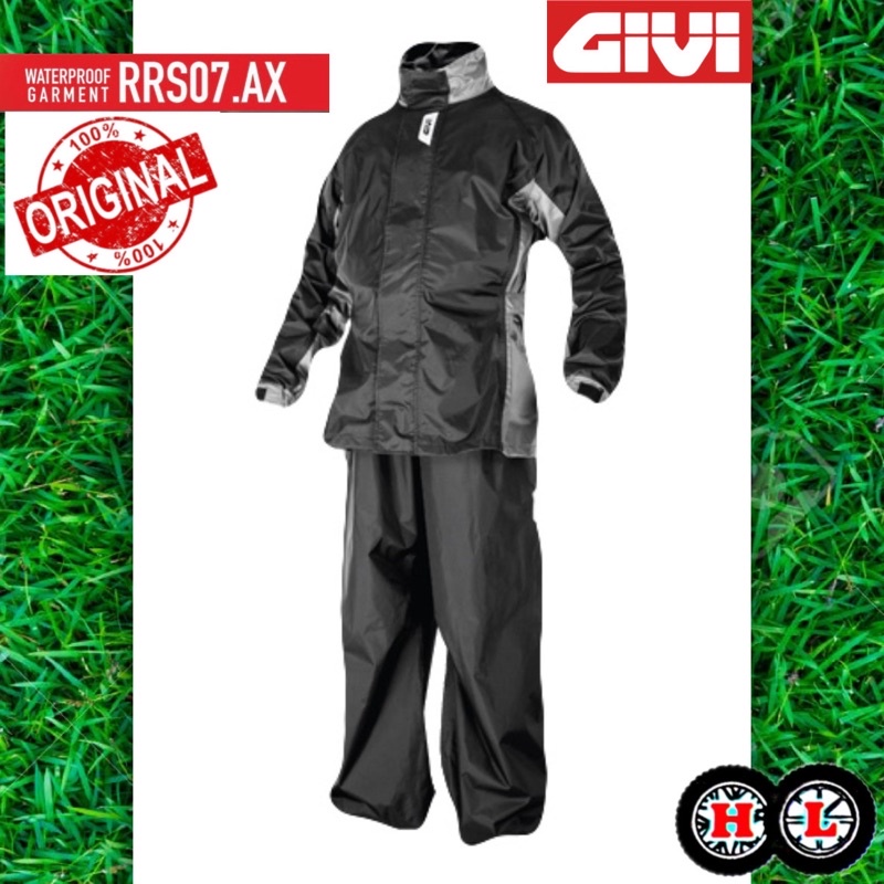GIVI Palm RAINCOAT RRS07 รถจักรยานยนต์กันน้ํา (Baju Hujan Motor Tebal Tahan Lasak ร่มพร้อมเสื้อผ้า G