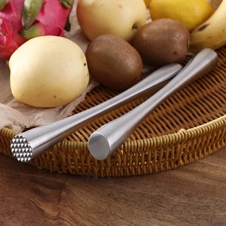 ☕☕☕เครื่องมือทำไวน์สแตนเลส ค็อกเทลน้ำแข็ง Swizzle Stick Fruit Muddle Pestle Popsicle Sticks Crushed Ice Hammer Bar Tools