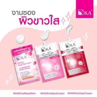 (กล่อง x6ซอง) เคเอ ไวท์ เคลียร์ ครีม KA WHITE CLEAR CREAM สูตรลดริ้วรอยแบบมือโปร 8 กรัม