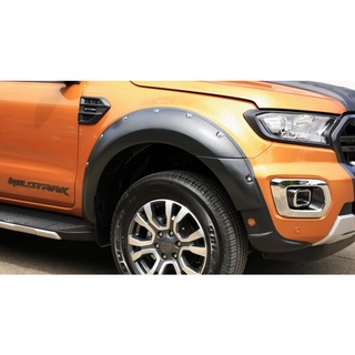 คิ้วล้อ ซุ้มล้อ FORD RANGER 2018 ขนาด 9 นิ้ว มีน็อตหลอก จำนวน 1 ชุด หน้าและหลัง มีทั้งเว้าเซนเซอร์/ไม่เว้า ของแต่งRANGER