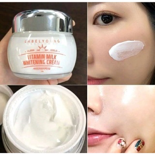 ครีมหน้าสด LABEL YOUNG Vitamin Milk Whitening Cream 55g.