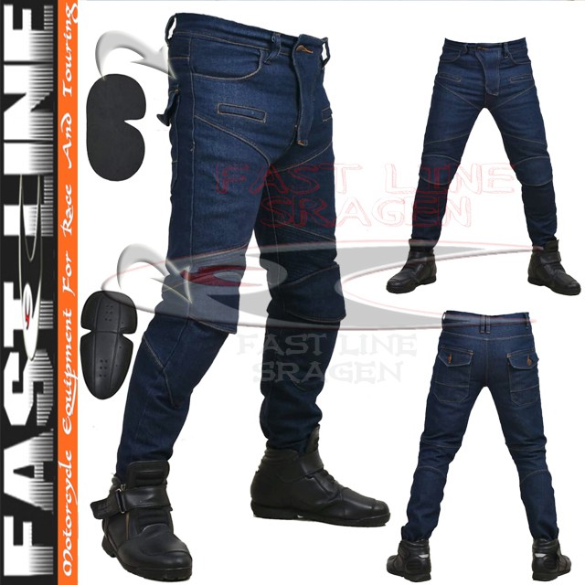 Biker JEANS PROTECTOR RIDERS กางเกงท ่ องเที ่ ยวรถจักรยานยนต ์ โบนัสเข ่ าและเอวป ้ องกัน