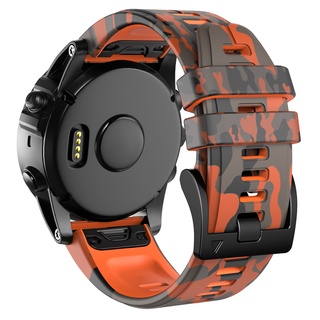 สายนาฬิกาข้อมือซิลิโคน ลายพราง แบบปลดเร็ว ขนาด 26 มม. 22 มม. สําหรับ Garmin Approach S70 S62 S60 Enduro 2